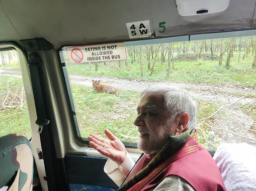 Ashwini Choubey adopts 'Tiger' in Bengal Safari Siliguri, named Agniveer