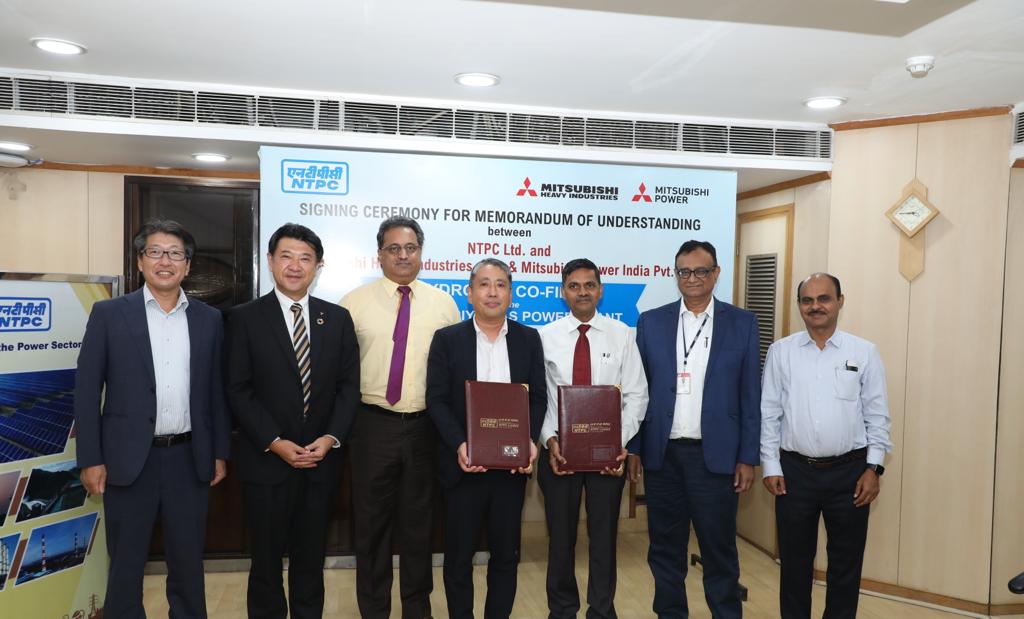 NTPC, Mitsubishi Heavy Industries and MPI sign MoU for demonstrating hydrogen co-firing 