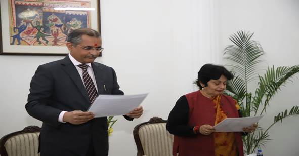 Former IAS Officer Preeti Sudan takes oath of office and secrecy as Member, UPSC