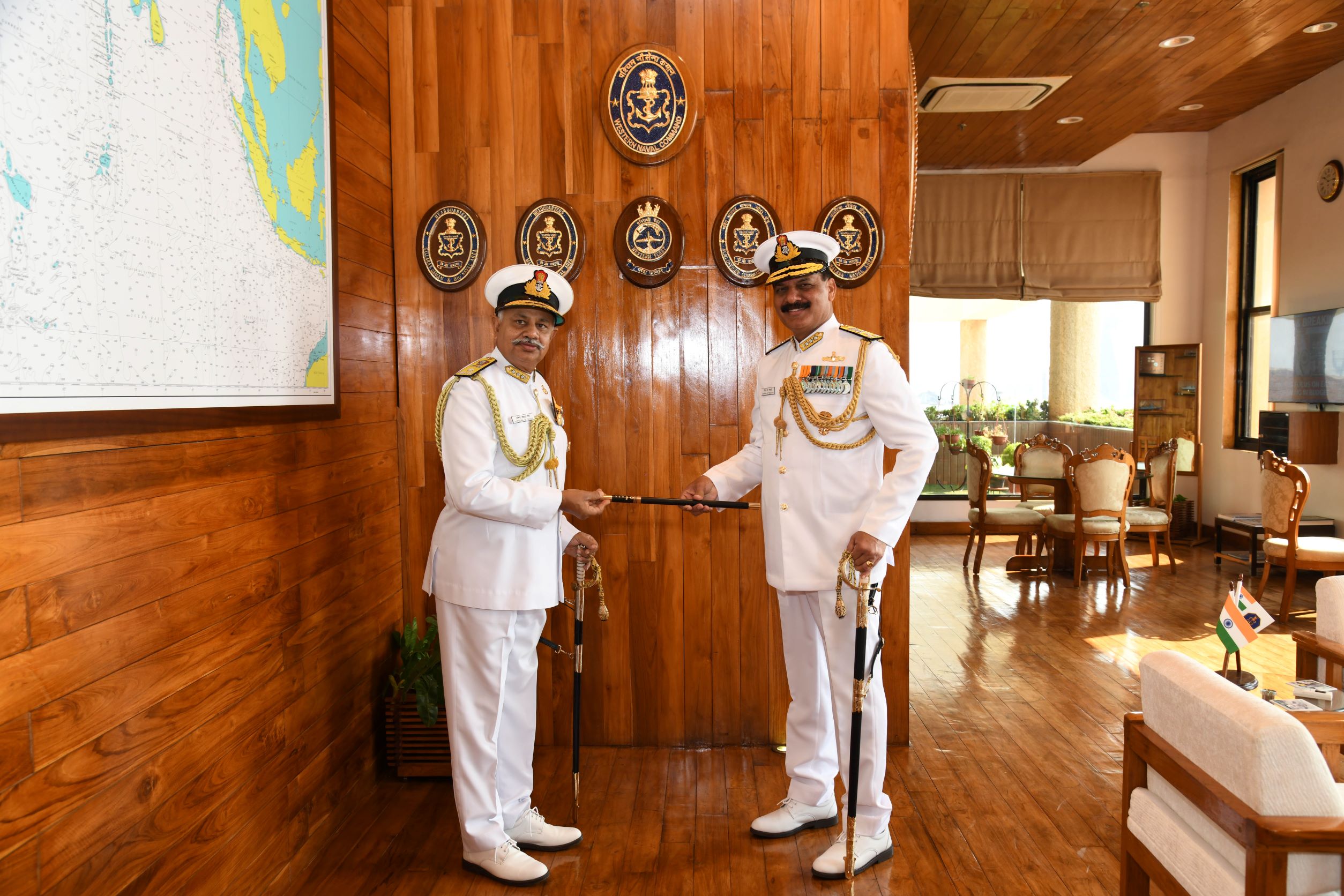 Vice Admiral Dinesh K Tripathi takes over as Flag Officer Commanding-IN-Chief, Western Naval Command