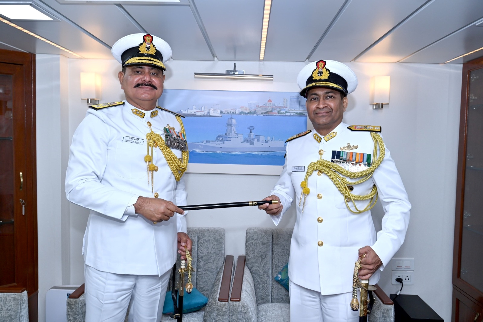 Rear Admiral CR Praveen Nair takes over as Fleet Commander of the Sword Arm
