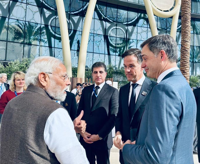 PM Modi speaks with his Belgian counterpart Alexander De Croo