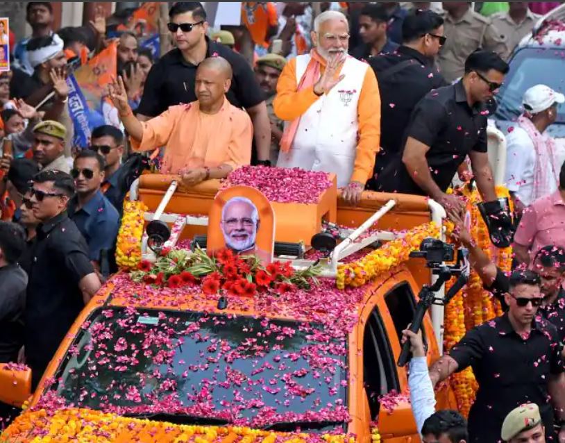 PM Modi holds mega roadshow in Varanasi
