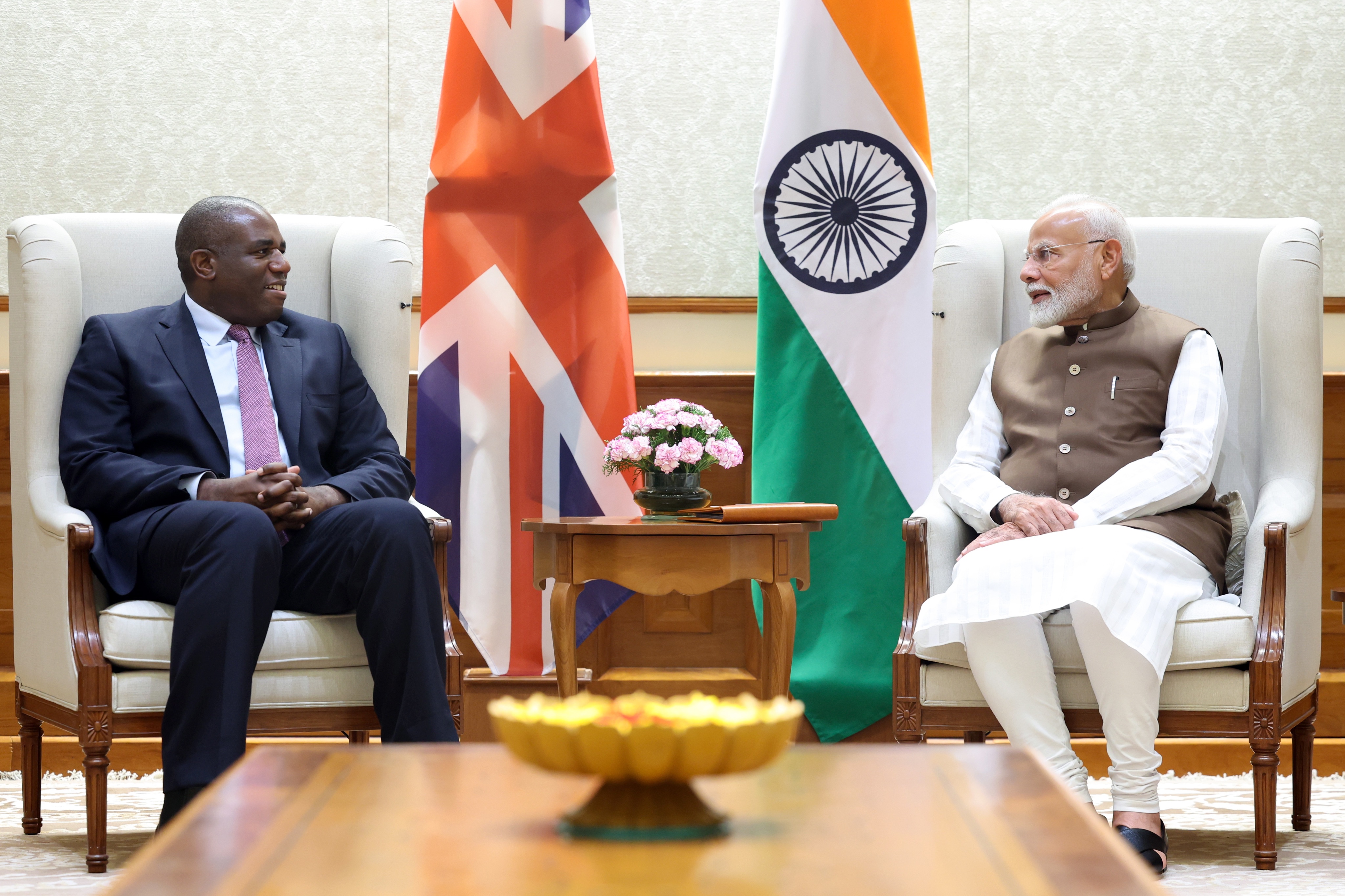 PM Modi meets UK Foreign Secretary Lammy