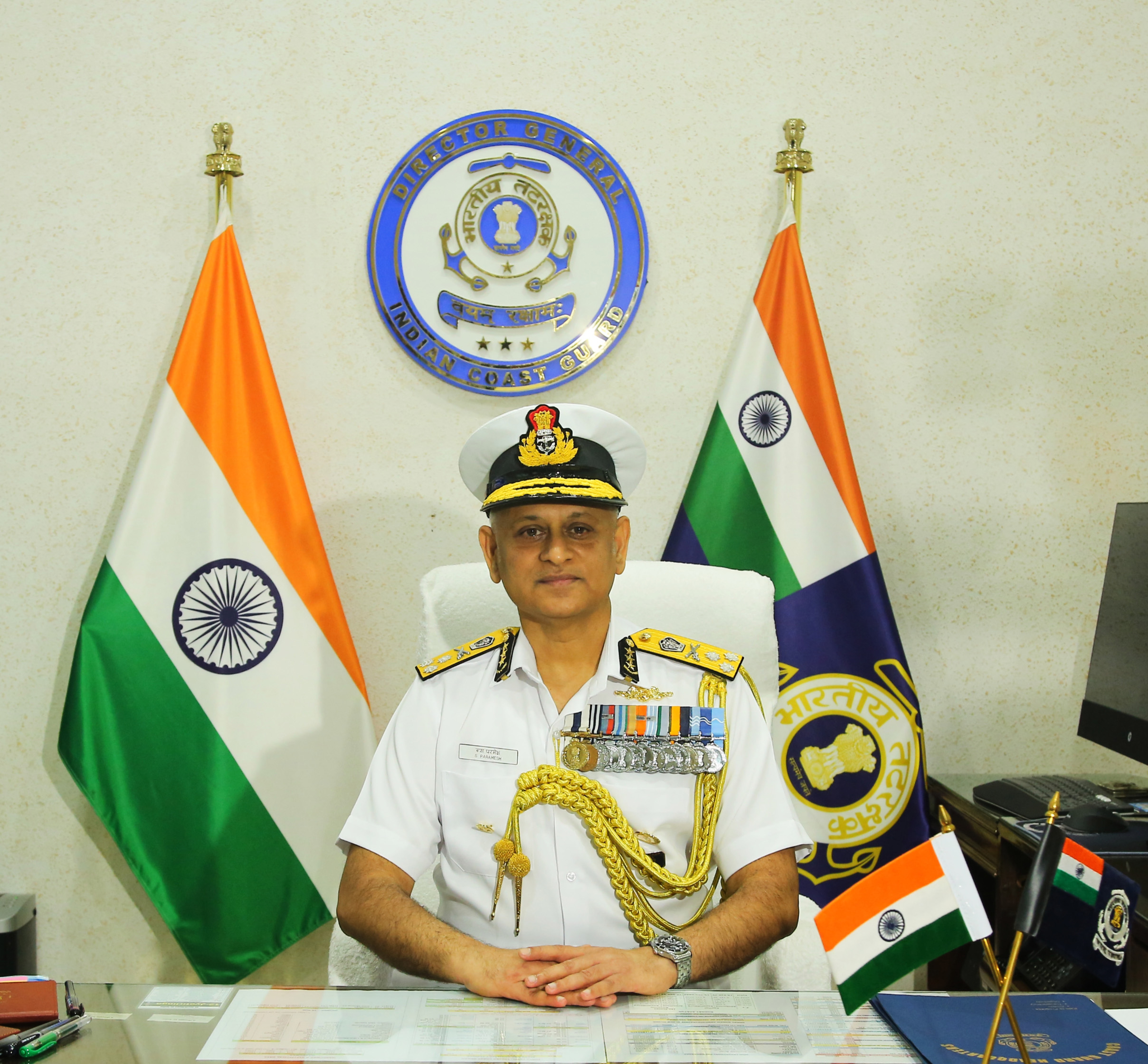 DG Paramesh Sivamani takes over as Director General of Indian Coast Guard