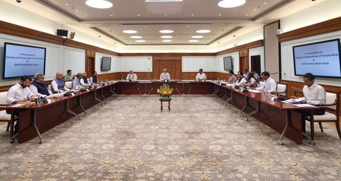 PM Modi chairs meet for cleaning and rejuvenating the river Yamuna