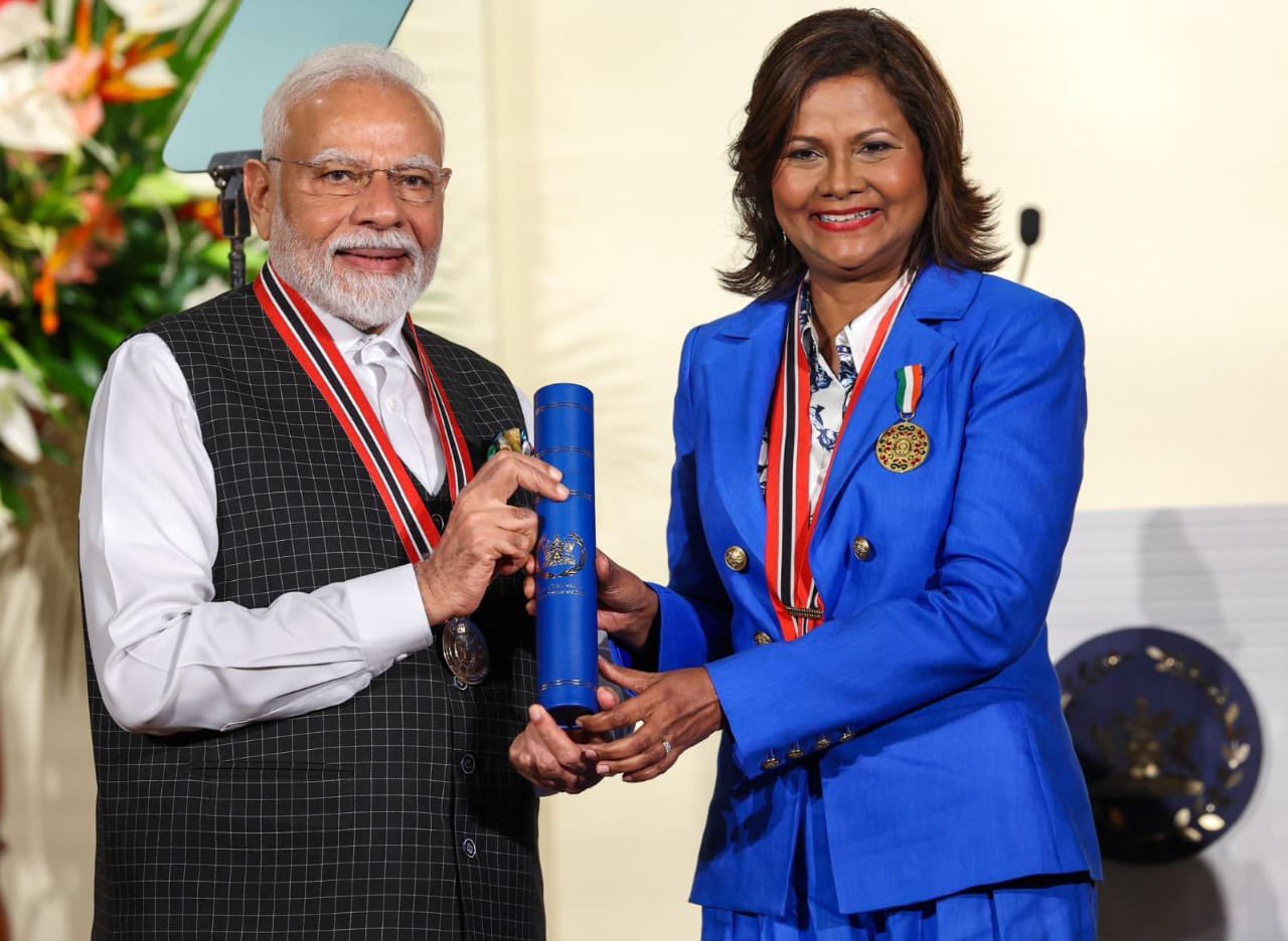 PM Modi conferred with highest national award of Trinidad & Tobago