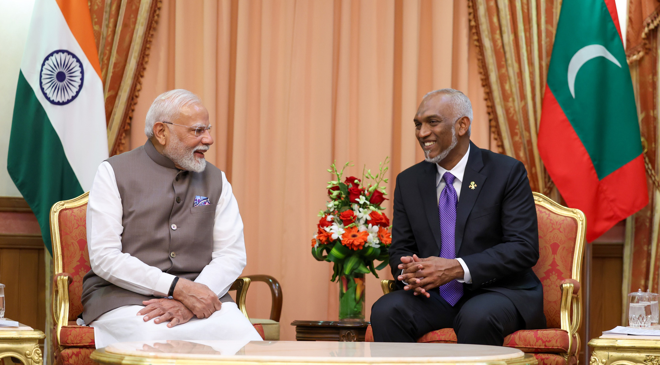 PM Modi holds talks with Maldivian President Muizzu