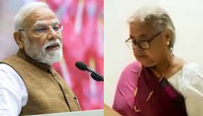 PM Modi speaks with his Nepali counterpart Sushila Karki