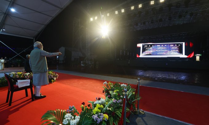 PM Modi lays foundation stones for development projects worth Rs. 1219 crores in Gujarat