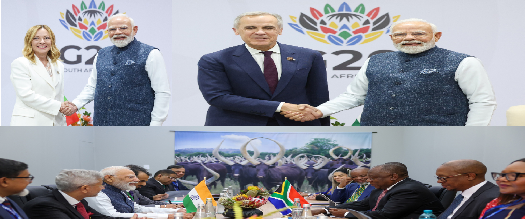PM Modi meets top world leaders during G20 Summit in South Africa