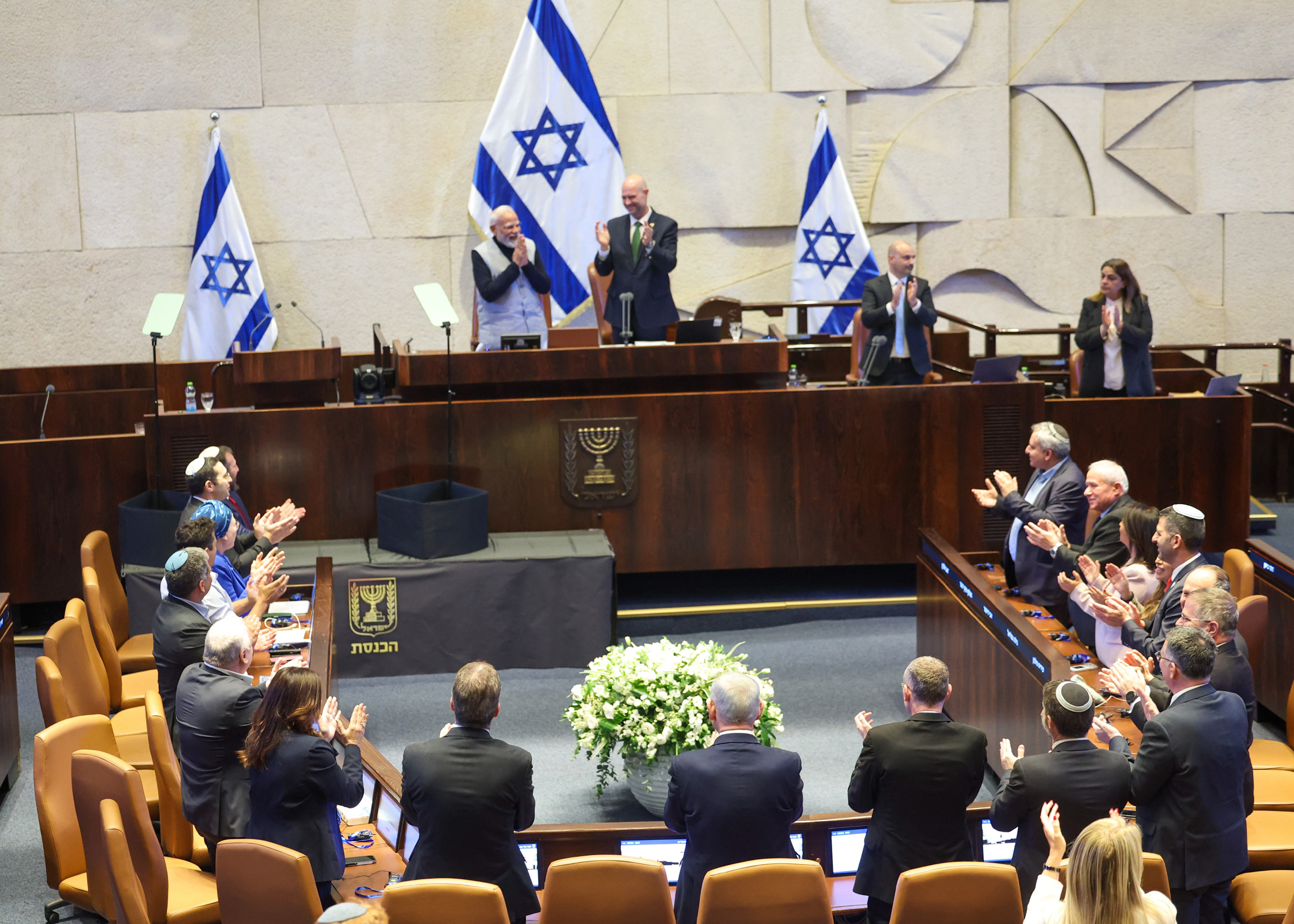 PM Modi addresses Israeli Parliament