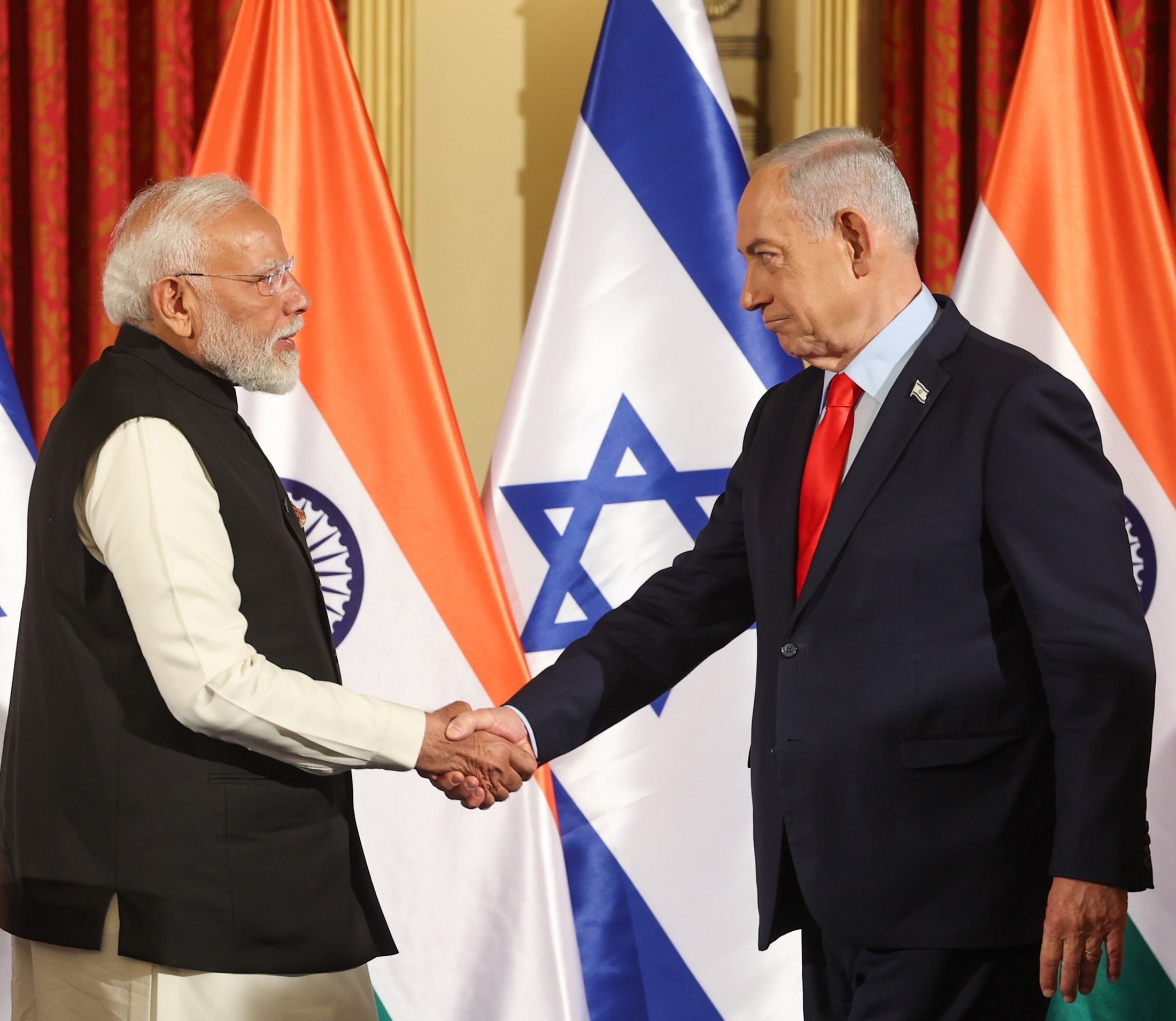 PM Modi holds talks with his Israeli counterpart Netanyahu