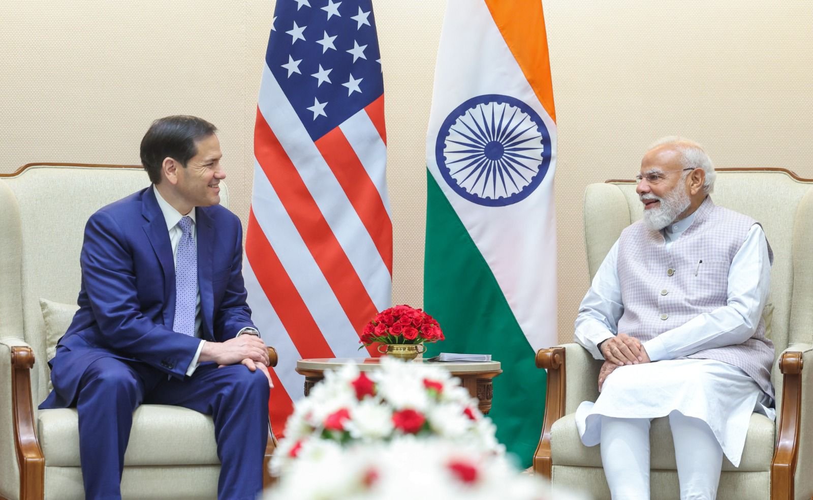 US State Secretary Rubio calls on PM Modi