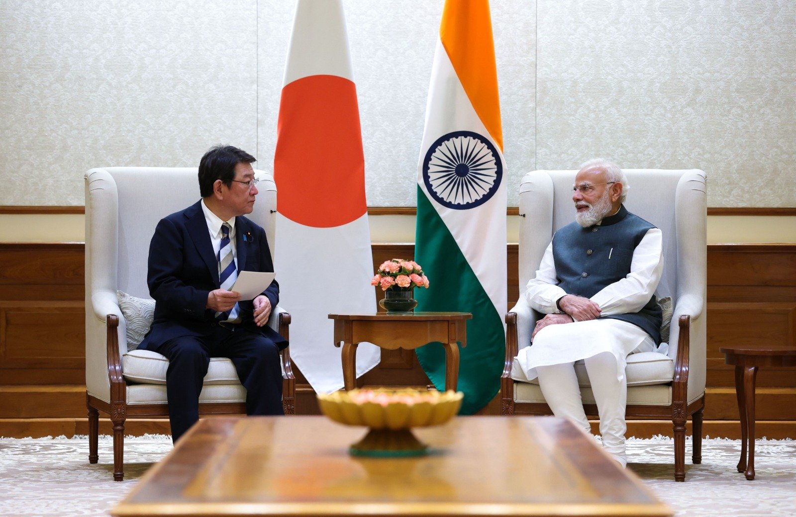 Japanese Foreign Minister Motegi meets PM Modi