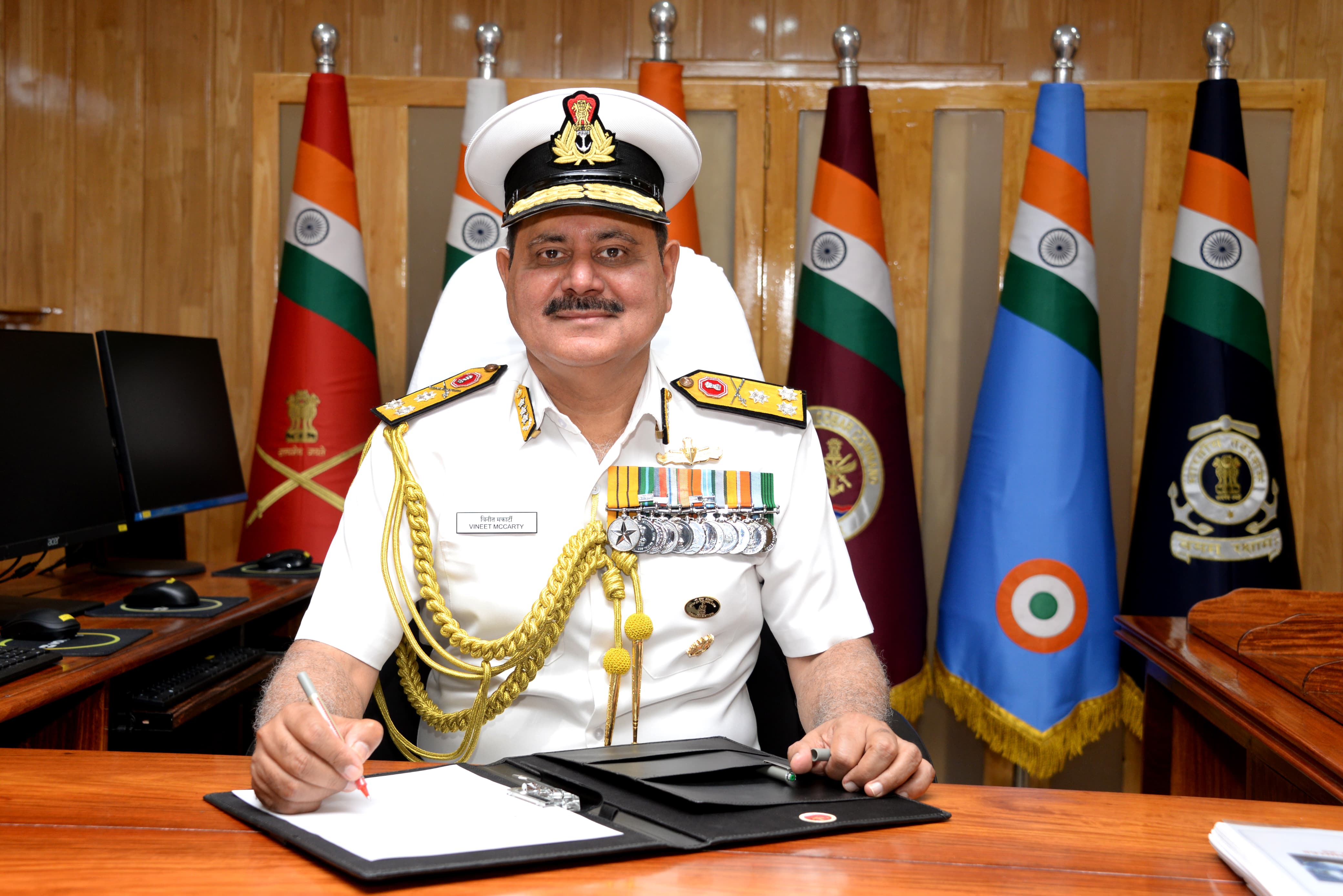 Vice Admiral Vineet McCarty takes charge as Commander-in-Chief, Andaman & Nicobar Command