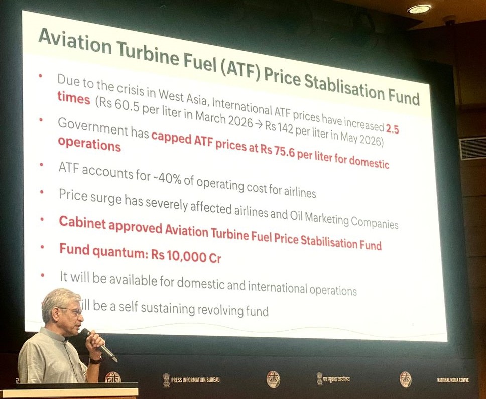 Cabinet approves Price Stabilization Fund for Scheduled Indian Airlines towards ATF pricing