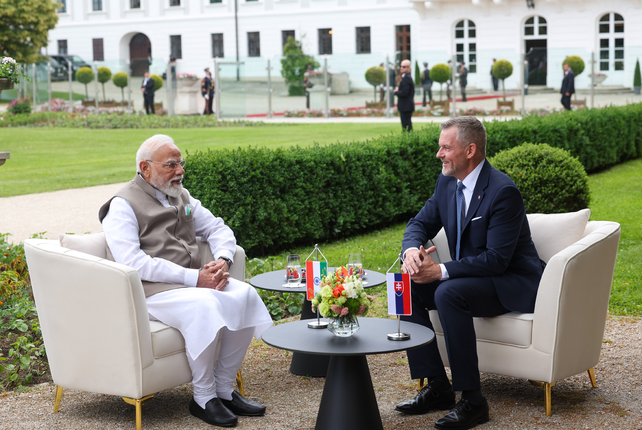 PM Modi meets Slovakian President Pellegrini