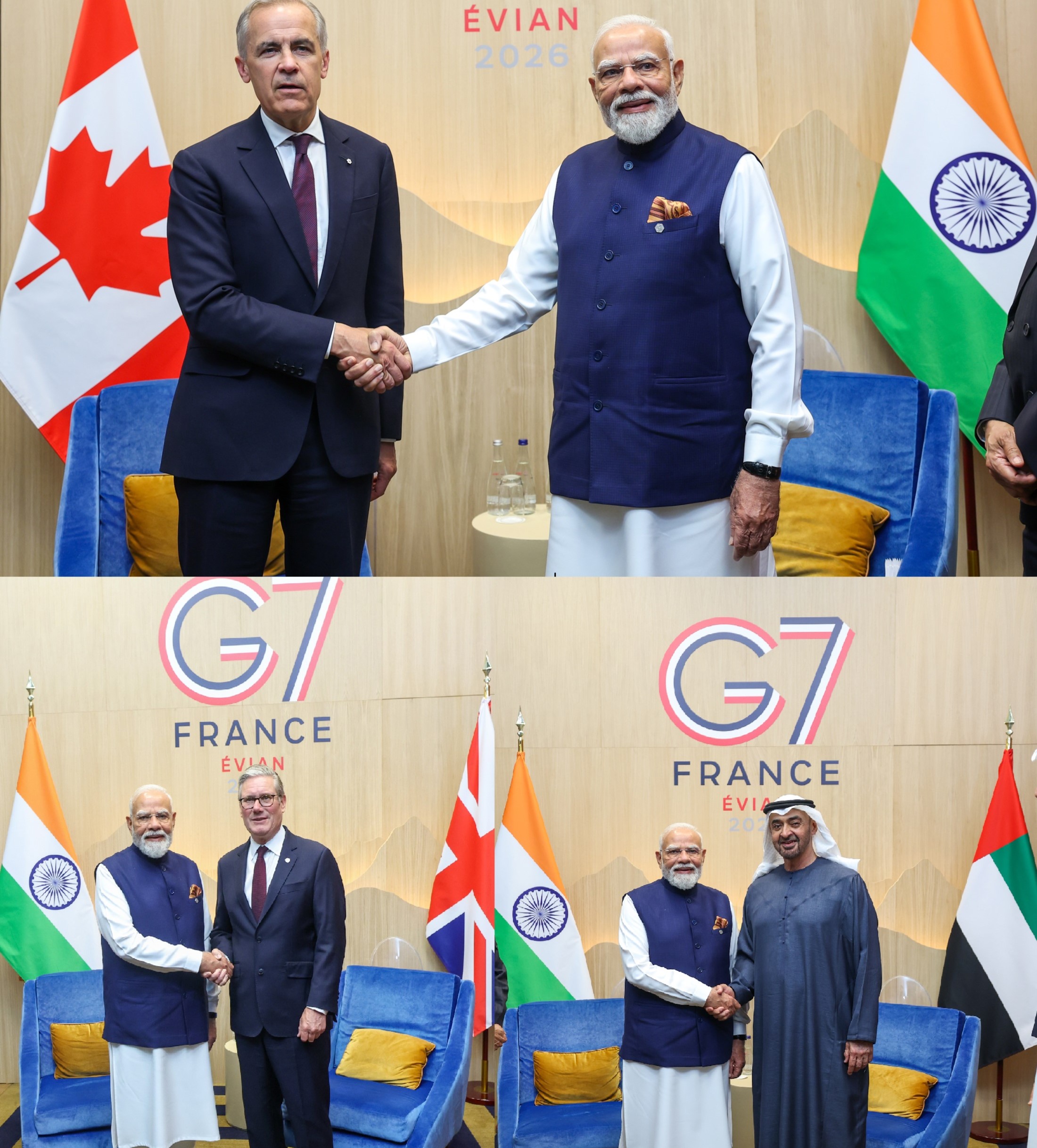 PM Modi meets World Leaders on sidelines of G7 Summit in France