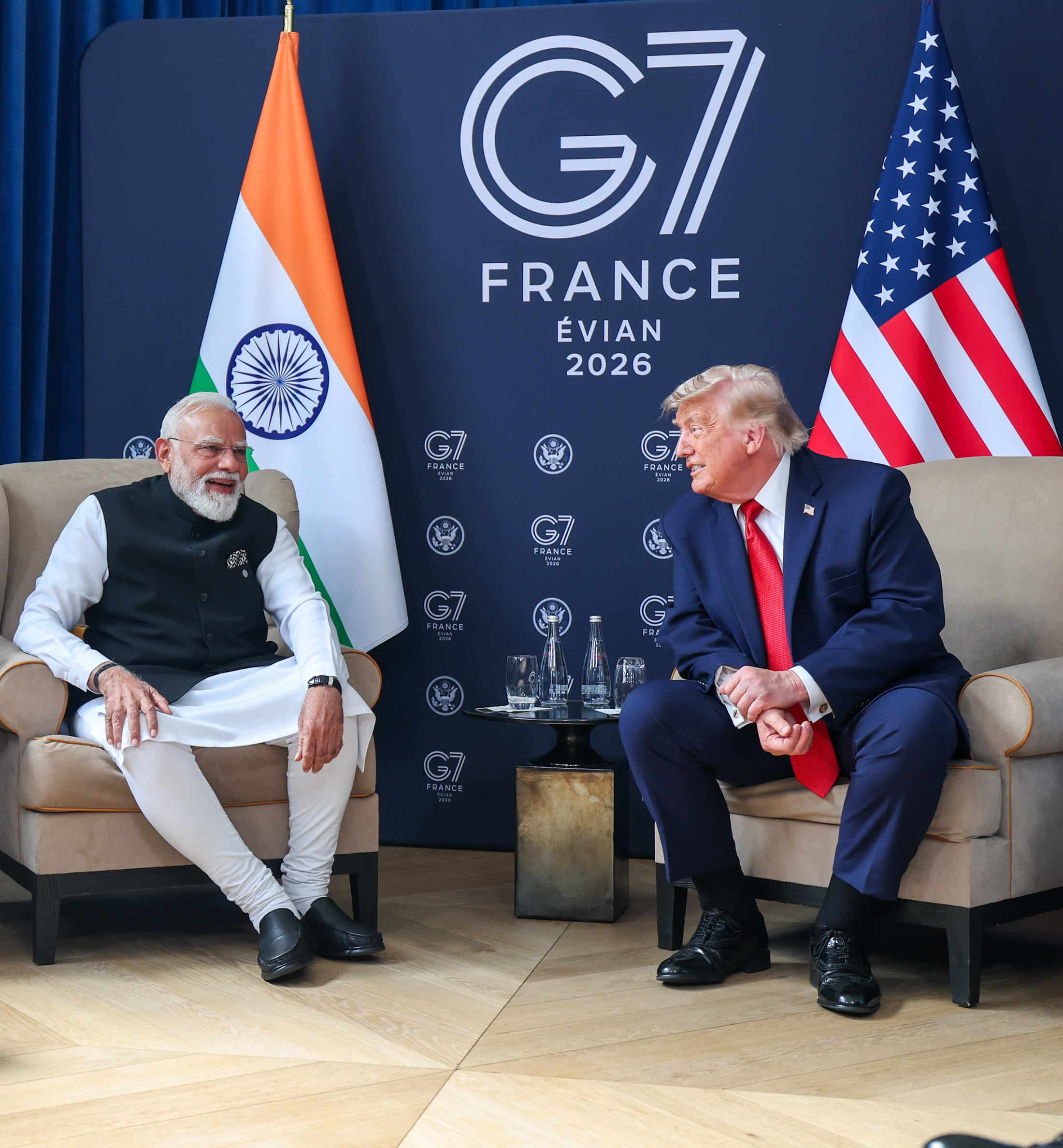 PM Modi meets US President Trump on sidelines of G7 Summit in Evian