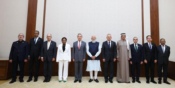 PM Modi meets National Security Advisors and senior security officials of BRICS Countries