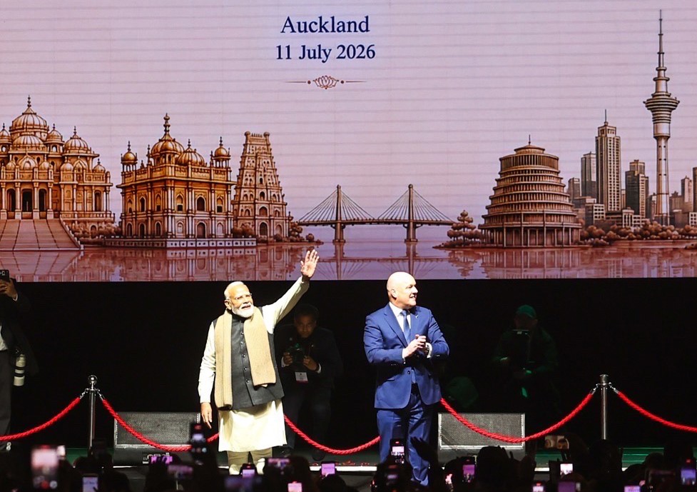 PM Modi addresses Indian diaspora in New Zealand