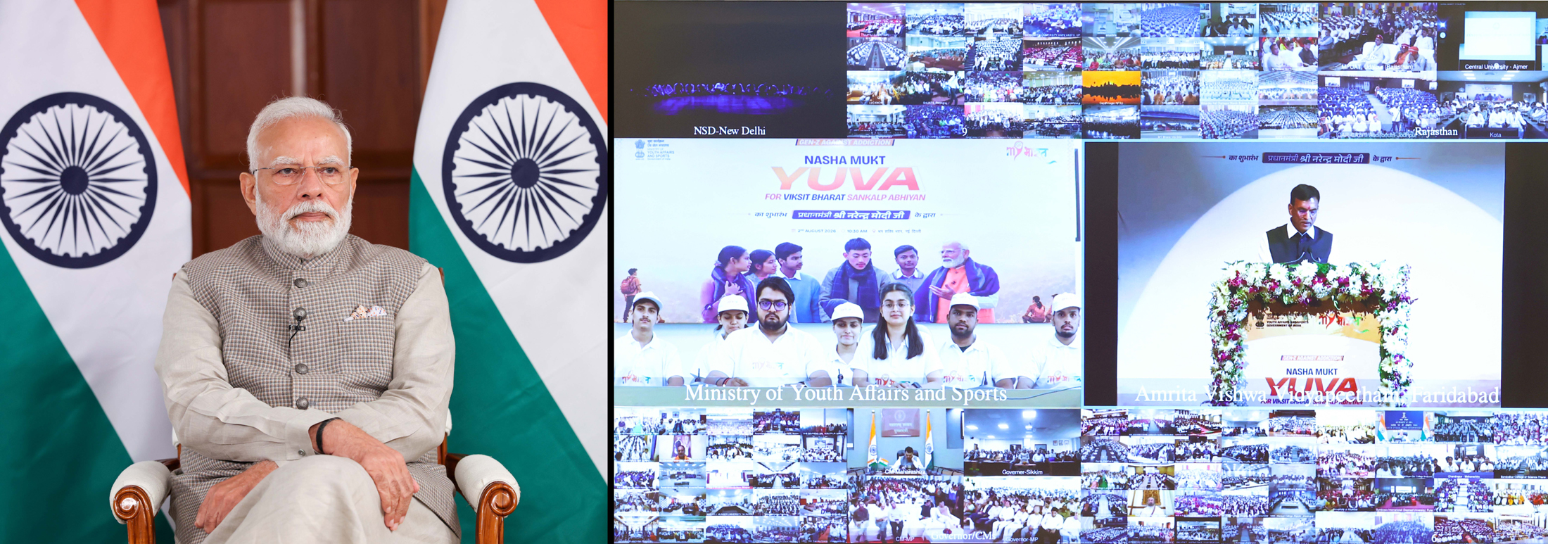 PM Modi for protecting every youth from falling into trap of drug addiction