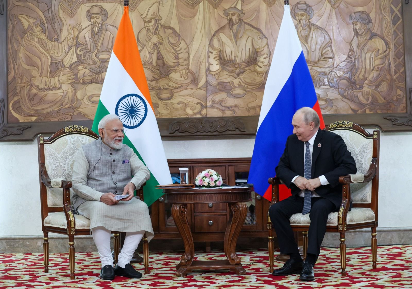 PM Modi meets Russian President Putin