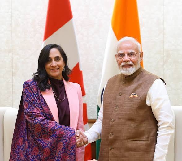 Canadian Foreign Minister Anand calls on PM Modi