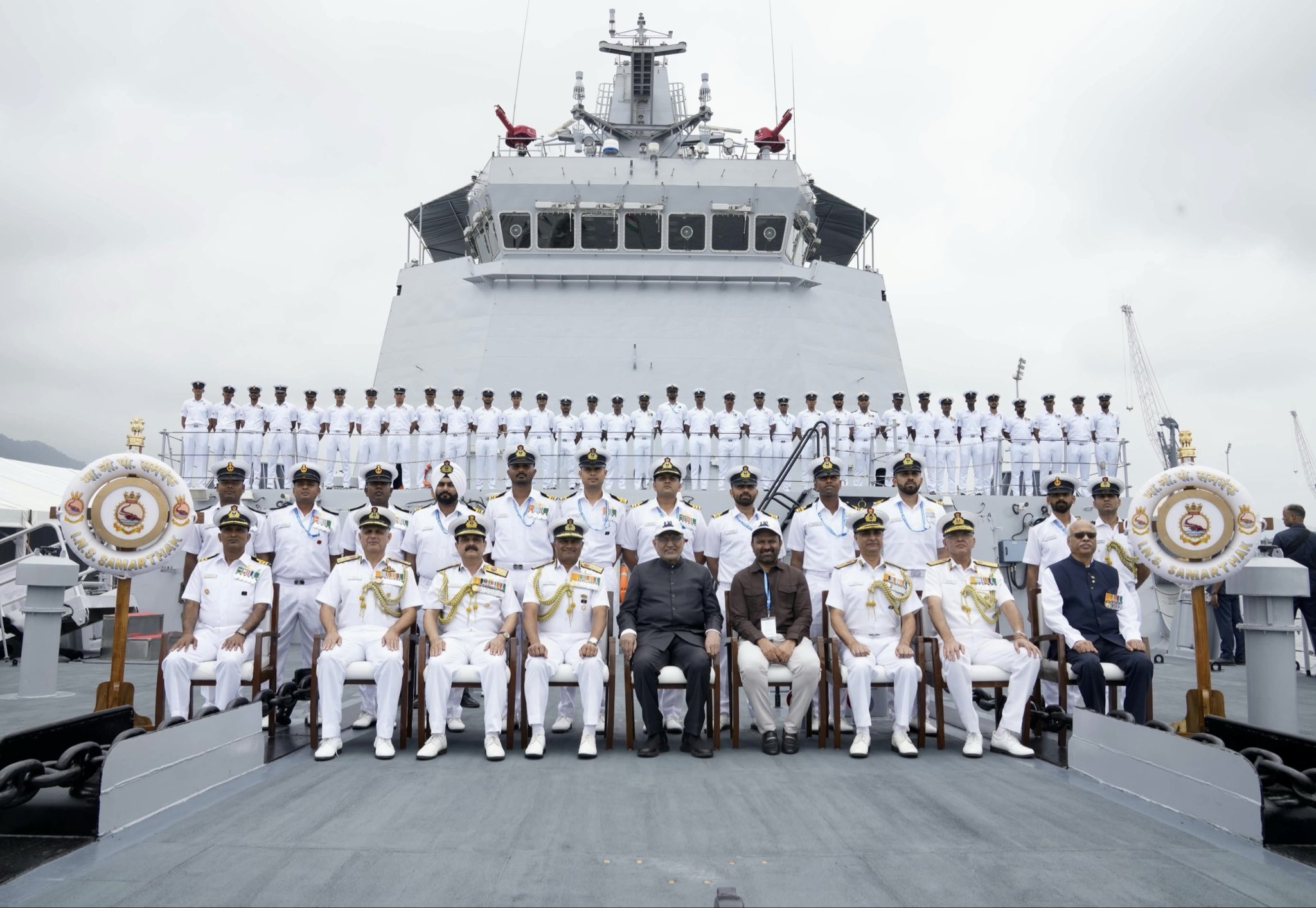 Vice-President Radhakrishnan commissions Indian Navy’s first indigenous Multi-Purpose Vessel INS Samarthak